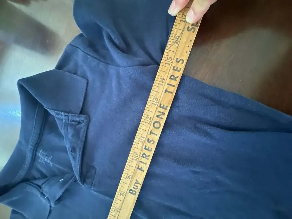 The Children's Place Navy Blue Long Sleeve Polo Shirt
